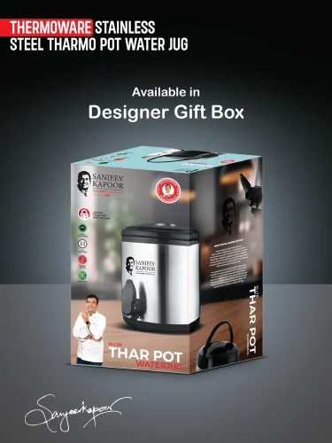 Sanjeev Kapoor Thermoware Stainless Steel Thar Pot Water Jug (10 Liters) - Image 3