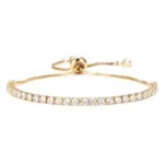 Dainty Tennis Slider Bracelet