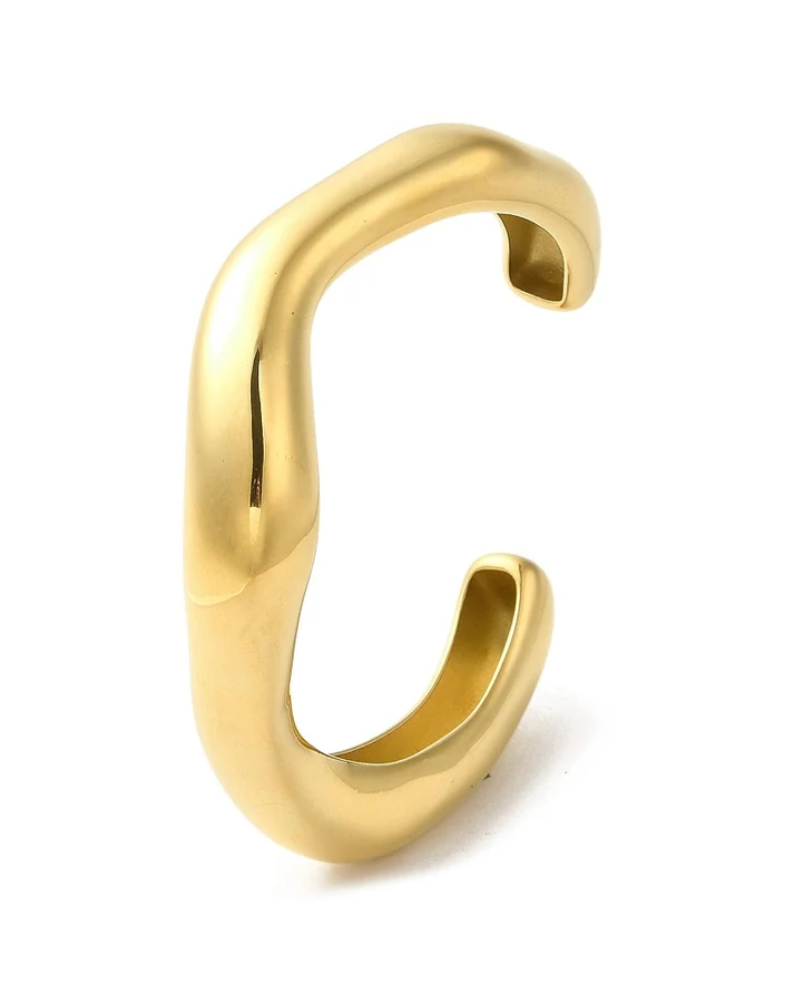 Sculpted Wave Bangle