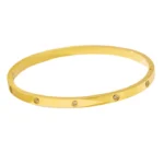 Dainty Hinged Full Moon Bracelet